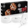 IRON FIGHTER Tape Sportivo Dita BJJ - Nastro Ossido di Zinco & Taping per Bendaggi con Grip Forte - Tape Crossfit, Arrampicata, Pallavolo & Sollevamento - 6 Rotoli Cerotto, IRON FIGHTER