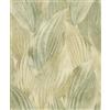 Rasch Carta da parati in tessuto non tessuto con motivo di foglie 'Back To Nature', moderna carta da parati in vinile, motivo foglie, beige e verde, per un'atmosfera esotica, robusta e lavabile, 10,05