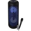 KARMA - HPS T252BL Diffusore amplificato con doppio woofer 200 Watt, Cavo + Wireless, Bluetooth 5.0 - Blu