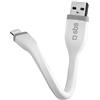 SBS TECABLELIGSHFLATW cavo Lightning 0,12 m Bianco