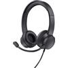 TRUST - Cuffie PC AYDA USB, Funzionalita plug e play - Nero