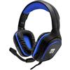 XTREME - BURIAN HEADSET PS5 Cuffia con microfono omnidirezionale, Archetto regolabile, lunghezza cavo 2 metri - Nero-Blu