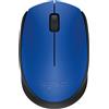 LOGITECH - M171 Mouse Puntamento Ottico LED, connessione Infrarossi, Ricevitore Wireless Nano, 3 pulsanti - Blu
