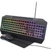 TRUST - Tastiera + Mouse GXT791 3-IN-1 BUNDLE IT, Connessione USB, 25 tasti anti-ghosting, 200 e 6400 DPI