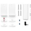 Bose Soundbar Staffa da Parete in Acciaio, Bianco - Progettata per Soundbar 300-500-700