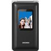 BRONDI - AMICO PREZIOSO cellulare EasyPhone, Dual SIM, display TFT 3 pollici, Bluetooth 2.1, tasti grandi - Nero