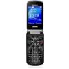 BRONDI Cellulare Brondi President Ultra Sottile con Icone LED sul Flip GSM Dual SIM Nero