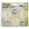 BEGHELLI - LITEFILED2 GO Lampada a LED - 7 W - Attacco - E27 - 15000 ore - Formato a goccia - Vetro chiaro