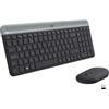 LOGITECH - MK470 Kit Tastiera + Mouse Wireless Qwerty Italiano