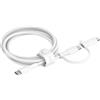 Belkin BoostCharge Pro Cavo 2 in 1 USB-C-Lightning 1,5m Ricarica Rapida 60W Bianco