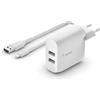 Belkin WCD001VF1MWH Caricabatterie per dispositivi mobili Universale Bianco AC Interno