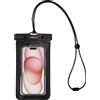 CELLY Splashbag TPU UP TO 6.9 INCHES Custodia Impermeabile per smartphone - Nero