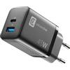 Cellularline MULTIPOWER MICRO 45W Caricabatterie da rete veloce ultracompatto 2 porte, 45W