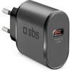 SBS Caricatore Interno SBS TETRTC15W Universale con Ricarica Rapida USB-C Nero