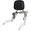 Generic YHMOTO Schienale passeggero Sissy Bar con portapacchi per Kawasaki Vulcan 900 VN900 Classic Custom 1996-2023 (cromato)