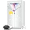 FQMYLTYN Stendibiancheria Elettrico a 2 Livelli per Interni, Stendibiancheria Riscaldato a Più Velocità, Asciugatura Rapida, Risparmio Energetico, Carico 15Kg, Asciugatrice per La Casa con Tenda In Tessuto (C
