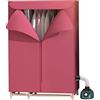FQMYLTYN Stendibiancheria Riscaldato per Uso Domestico 1000W Asciugabiancheria Portatile Elettrico Asciugatrice Multifunzione 450 L Asciugabiancheria a Doppio Strato di Grande Capacità per Lavanderia (Color :