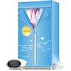 FQMYLTYN Stendibiancheria Elettrico a 2 Livelli per Interni, Stendibiancheria Riscaldato a Più Velocità, Asciugatura Rapida, Risparmio Energetico, Carico 15Kg, Asciugatrice per La Casa con Tenda In Tessuto (C