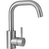 Serenfira Rubinetto Lavello Cucina,Rubinetti Cucina in Acciaio Inossidabile,Miscelatore Cucina Girevole a 360°,Forma di L Miscelatore Monocomando