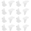 PATIKIL 60Pz Supporti Per Mensole 5 mm Puntali In Plastica PP Bianco | Per Mensole Per Armadi Cucina Librerie Guardaroba Vetrine