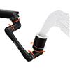 Spurtar Lavandino Bagno Prolunga Rubinetto Bagno Multifunzione Accessori Lavello Cucina Filtro Acqua Rubinetto Aeratore con Filtri Lavabo Adattatore, Nero Opaco