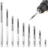 LiYiJiKeJi 9 SetPunte Avvitatore Magnetico, Punte per Avvitatores, Set di Punte K5, Inserti per Avvitatore Professionali per trapani elettrici e utensili per avvitatori (25/50/65/70/75/90/100/120/150 mm)