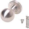 Aqbau® Pomello per porta in acciaio inox, per interni ed esterni, colore argento