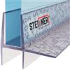 STEIGNER Guarnizione doccia 140 cm UK16 (1 pz.) - Guarnizione box doccia verticale per docce angolari o pentagonali con porta 5-6 mm - Colore: trasparente - Protezione contro le perdite, Impermeabile