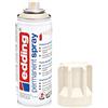 edding 5200 Spray Permanente, Bianco Crema Opaco, 200 Ml, Vernice Acrilica Premium per Dipingere e Decorare Vetro, Metallo, Legno, Ceramica, Plastica, Tela, Smalto Acrilico, Vernice Spray
