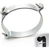 Aoreun Supporto per tubo da stufa, Collare Fermatubi Morsetti per Condotti di Ventilazione Morsetti per Condotti di Ventilazione Tubo per canna fumaria in acciaio inox per camino (120mm)