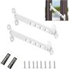 DragonX2 2 Set Finestra Limitatore Sicurezza Limitatore Apertura Finestra Ferma Finestre Antivento Manopole Ribaltabili Per Finestre Serratura Per Finestra Con 4 Viti Per La Regolazione Della Finestra
