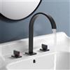 Salmeee Cascata Bagno Rubinetto 3 fori, Ampiamente usato Bagno Lavandino Rubinetto Rubinetto Lavabo Miscelatore Vasca Filler Rubinetto 2 Bottoni