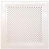 DEMLOU - Griglia di Ventilazione Perforata 18 x 18 cm, Bianco RAL 9016.