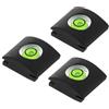 PATIKIL Camera Level Hot Shoe Cover Cap, 3 Pezzi 1 Asse Livella Universale Per Flash Per Nikon Per Fujifilm Per Pentax DSLR/SLR Camera, Nero