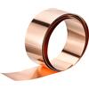 QUARKZMAN Rame Foglio Rotolo 3500mm x 50mm x 0,3mm 99,9% Puro Rame Striscia Rame Scossalina Metallo Lamina Piastra per Elettricità Progetti Fai-Da-Te (Dimensioni Multiple)