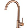 VALAZ Rubinetto Lavello Cucina Rosa | Rubinetti Miscelatore Monocomando | Alta Pressione, Risparmio idrico, Girevole a 360°, Installazione Veloce | Acciaio Inox, Serie Misisipi
