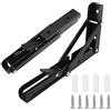 Newaner Staffe Per Mensole Pesant,Mensola Pieghevole, Staffe Pieghevoli Inox, Supporto Tavolo Staffe Carico Massimo 40 KG, Per Garage, Cucina, Camera Da Letto. (30cm,2 Pezzi)