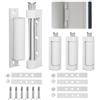 Foonary Set di Cerniere per Porte, 3 Pezzi Cerniere per Porte e Finestre in Alluminio da 95mm con 6 Guarnizioni e 30 Viti M4*25, Universali per Porte in Legno, Moderne e Minimaliste, Robuste e