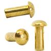 Screws City Rivetti a testa tonda in ottone massiccio M4 (4 mm x 12 mm) DIN 660 (confezione da 20) D01BC