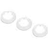 PATIKIL 3pz Coperture Copri Tubi per Tubo Acqua 50mm Rosetta Termosifoni, Copricalorifero Termosifone Plastica Accessori Termosifoni per Tubi Riscaldamento Scudo Collare Parete, Bianco