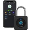 Eseesmart Lucchetto con impronte digitali Bluetooth iOS impermeabile per palestra, bagagli, magazzino, auto merci, garage, armadietto