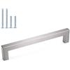 LONTAN 5 Pezzi Maniglie per Mobili Maniglie 256mm Maniglie Cucina Maniglie Armadio Maniglia Cassetto Maniglie Acciaio Inox Maniglie Cameretta Maniglie per Bambini Argento Maniglie Vintage