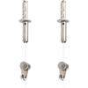 MARCS ARIAS SL Packs Basic RM binario in alluminio, Bianco o Argento) con ganci nylon per appendere quadri 30 metros Blanco