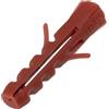 AERZETIX - C65082 - Set di 100 tasselli universali 5x25mm - in nylon - multiuso fissaggio in calcestruzzo mattone cemento costruzione lavori edilizia vite di legno foratura