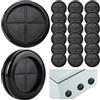 Silkwish 20 boccole in gomma da 40 mm, a forma di croce, passacavi, impermeabili, colore nero, tappi ignifughi per carrozzeria, tappi in gomma per cavi, tubi, protezione dei fili