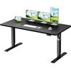 Homall Scrivania Regolabile In Altezza Scrivania Elettrica Con Gestione dei cavi e porta di ricarica USB Altezza Regolabile 73-118 cm, 2 Altezze Di Memoria Scrivania Per Ufficio (Nero, 160x70cm)