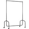 Homcom 03-0005 - Appendiabiti in Metallo, 120 x 60 x 150 cm, Colore: Nero