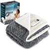 Cecotec Coperta elettrica 180 x 130 cm HeatConfort Luma 115 W, 10 livelli di temperatura regolabili, controller LCD rimovibile, timer con spegnimento automatico, PTC+ tecnologia NTC