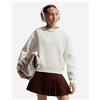 Nike Studio Small Logo Jr - Felpa - Bianco