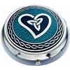 Sea Gems Porta pillole in Celtic Trinity Heart Design. Blue